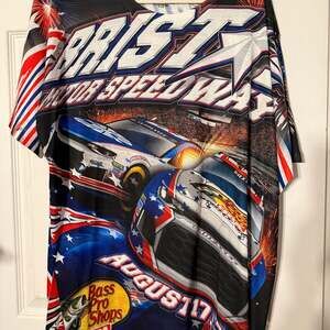 NASCAR Bristol Motor Speedway 2019 Bass Pro Shop All Over Print T-Shirt